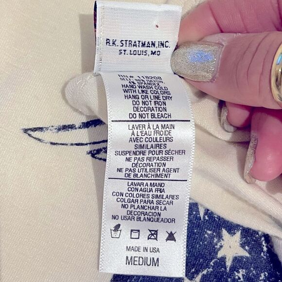 Harley Davidson Women’s Patriotic Silk-Screened T- Shirt • Medium - Picture 8 of 8